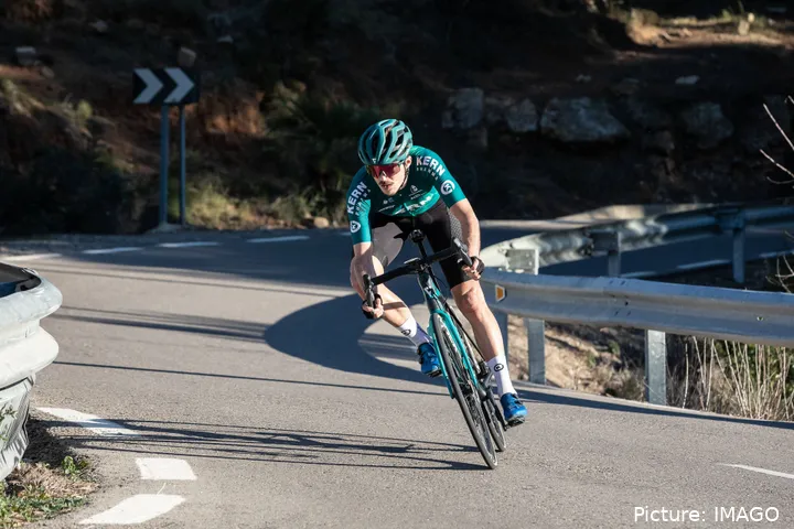 Urko Berrade, en pleno descenso