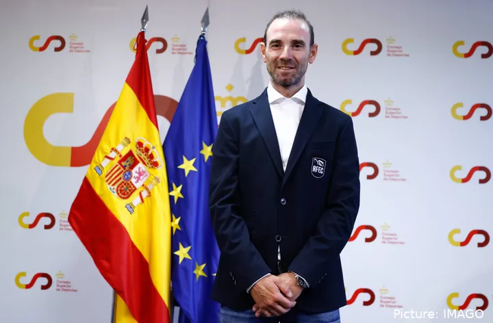 Alejandro Valverde, seleccionador nacional de ciclismo.