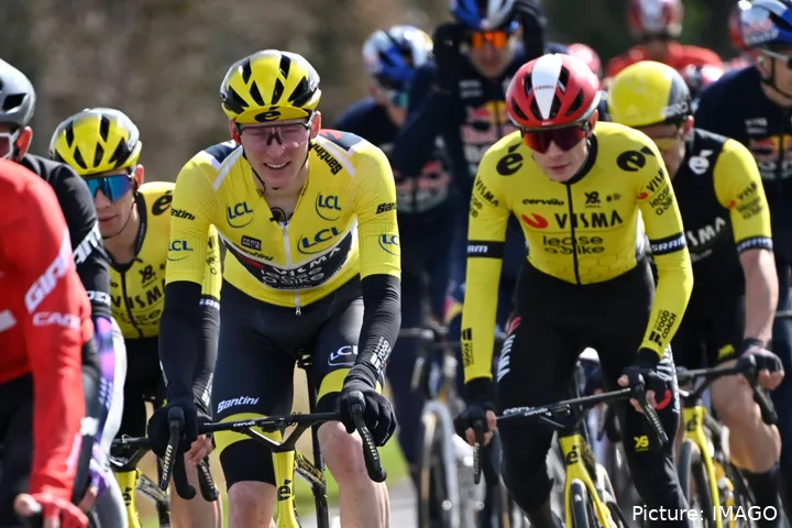 Matteo Jorgenson y Jonas Vingegaard, los mejores corredores de Visma - Lease a Bike en este Critérium du Dauphiné 2025