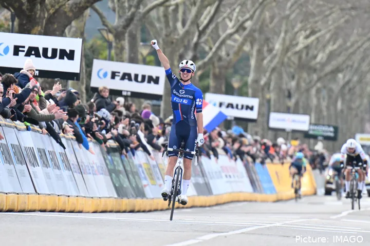 Romain Grégoire, celebrando una victoria