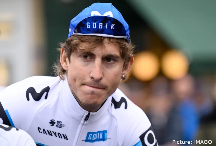 García Cortina, en la temporada 2025 con Movistar Team