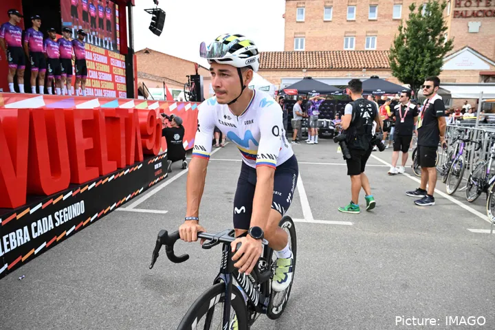 Aular, ciclista de Movistar