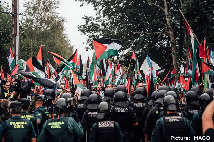 Las protestas pro-Palestina están marcando la Vuelta a España