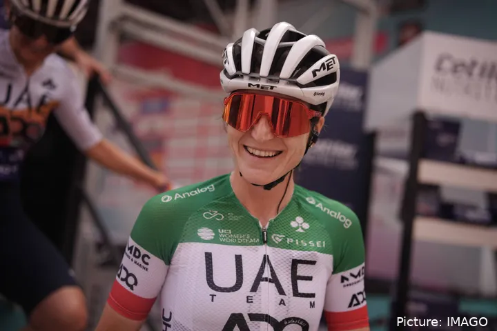 Elisa Longo Borghini es, con diferencia, el nombre más destacado de la lista del UAE Team ADQ