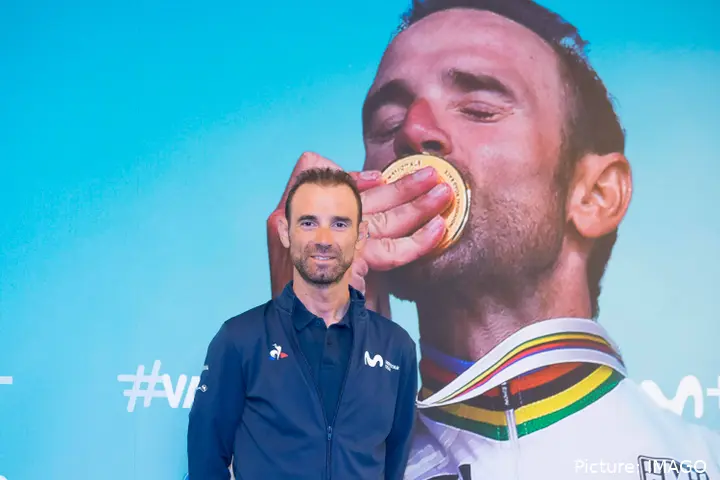 Alejandro Valverde en su última temporada con Movistar