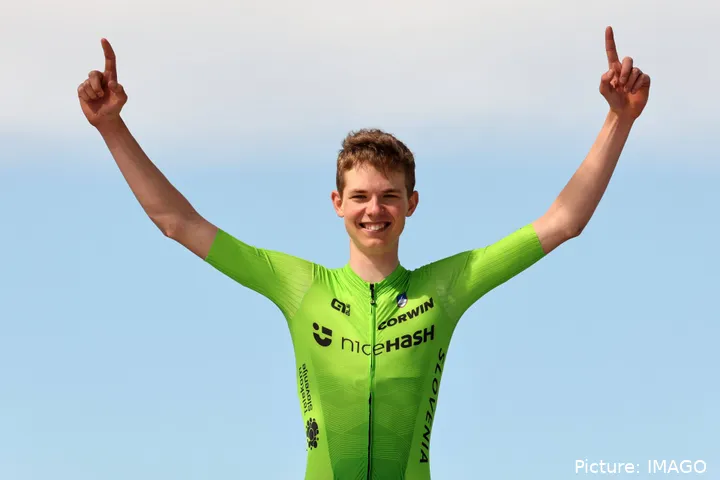 Jakob Omrzel es una de las grandes esperanzas del ciclismo esloveno