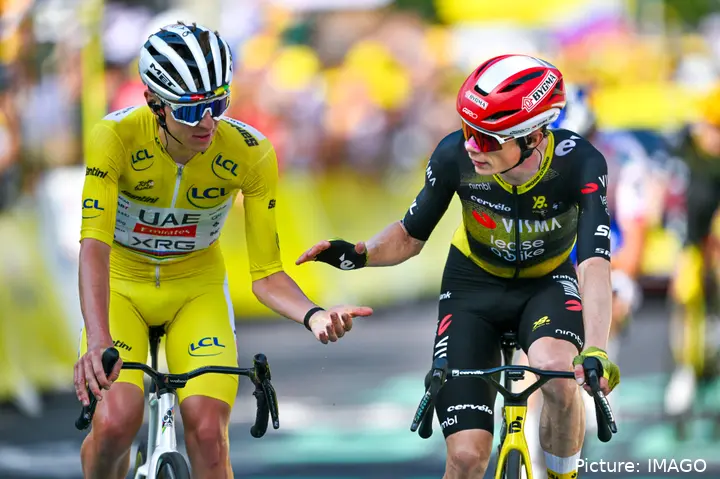 Tadej Pogacar y Jonas Vingegaard, en el Tour de Francia