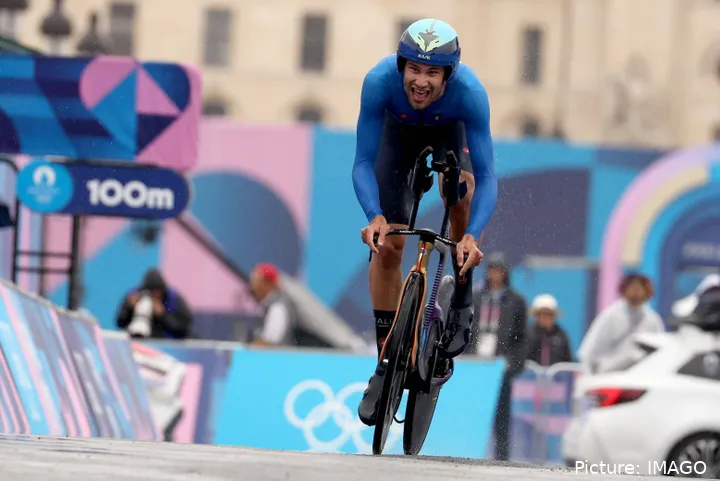 Filippo Ganna at the 2024 Olympic Games