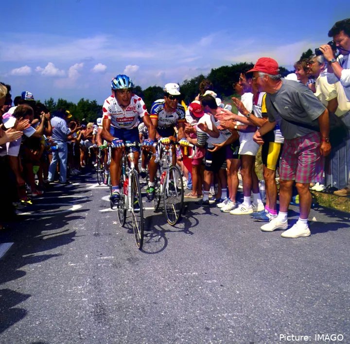 Lutas incríveis com Miguel Induráin na Volta a França no início dos anos 90.