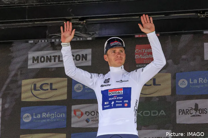 Remco Evenepoel prepares for the Tour de France in Dauphiné