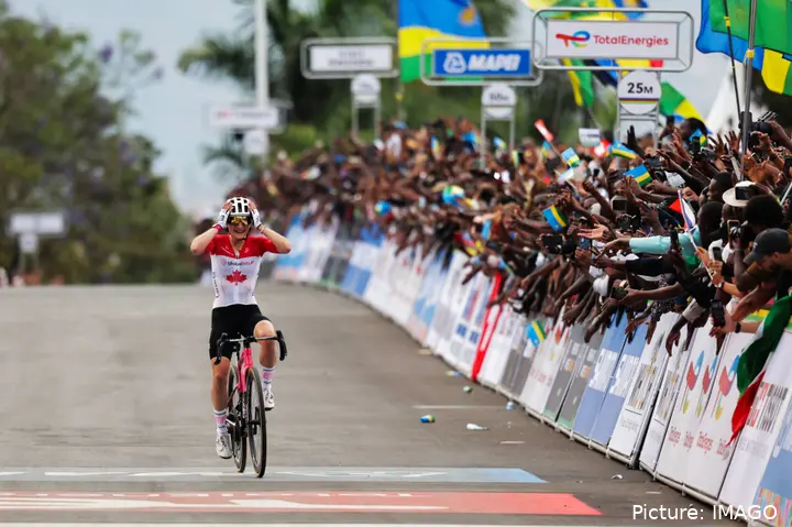 Magdeleine VallIéres won the 2025 World Championships in Kigali