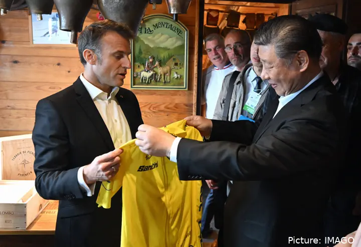 Emmanuel Macron und Xi Jinping