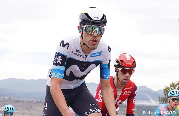 Jon Barrenetxea war der beste Movistar-Team-Fahrer auf dem Getxo Circuit 2025.