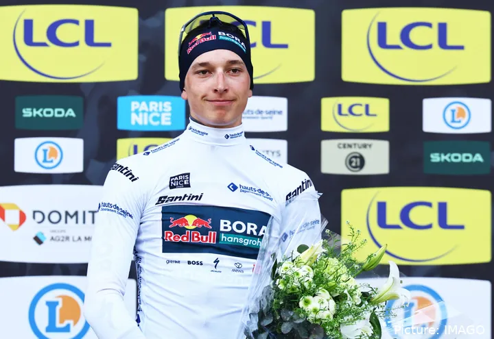 Beeindruckte mit einem 2. Platz bei Paris-Nizza 2025: Florian Lipowitz