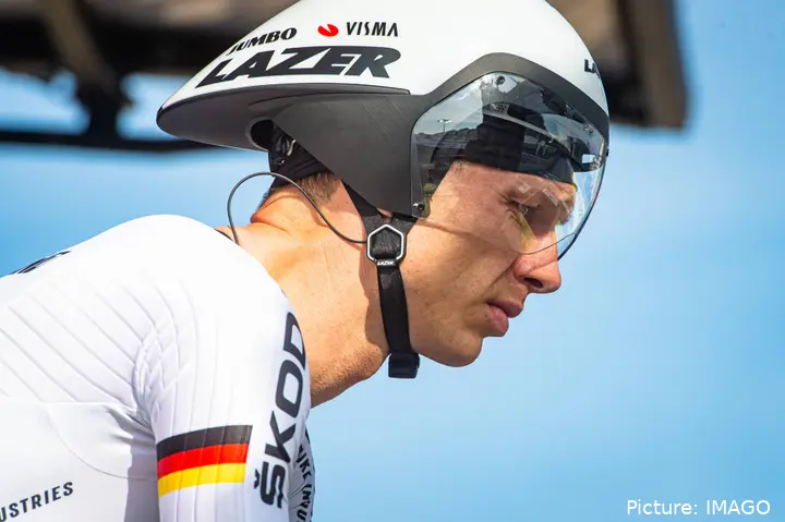 Der deutsche Fahrer Tony Martin im Zeitfahren