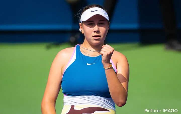 La impresionante Amanda Anisimova sigue impresionando.