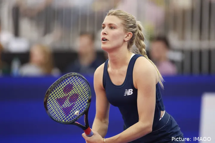 Eugenie Bouchard in Dallas im Einsatz, imago1040014791h