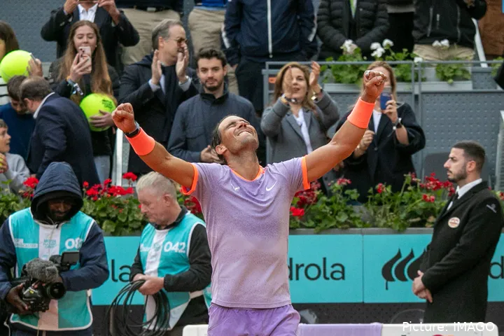 Rafa Nadal en el Madrid Open 2024.
