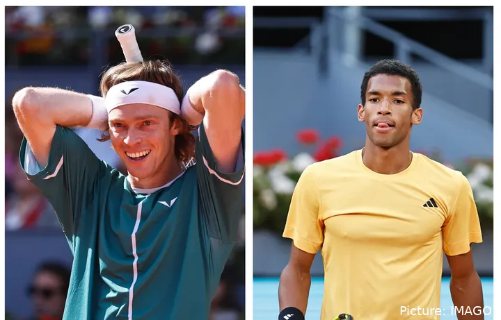 Andrey Rublev había vencido a Auger-Aliassime en la final del Madrid Open 2024.