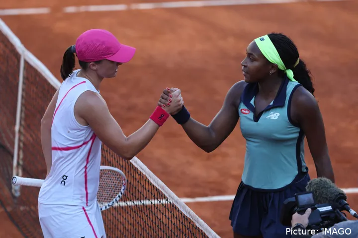Iga Swiatek and Coco Gauff Roland Garros 2024