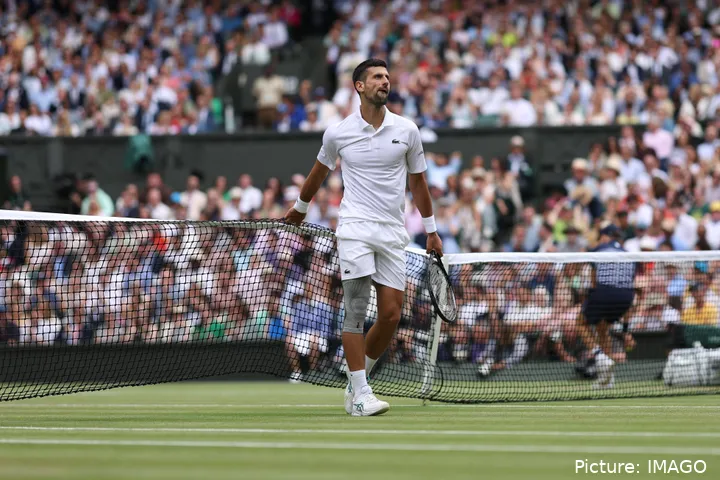 Djokovic jugó con protección en la rodilla durante todo el torneo, apenas unas semanas después de la operación.