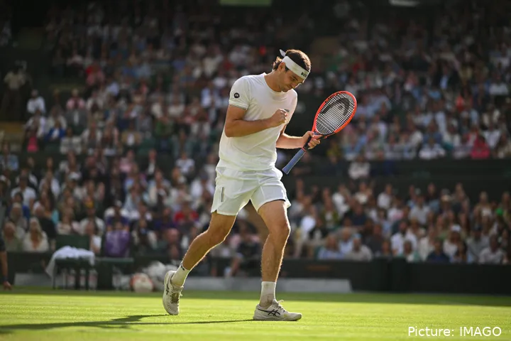 Taylor Fritz en Wimbledon 2024.