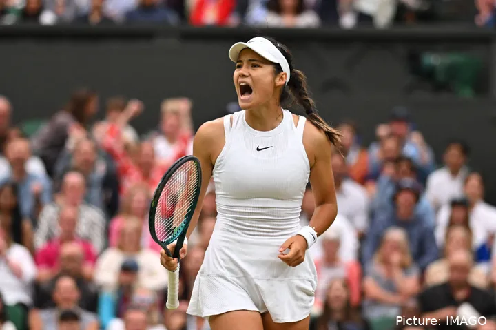 Emma Raducanu at 2024 Wimbledon.