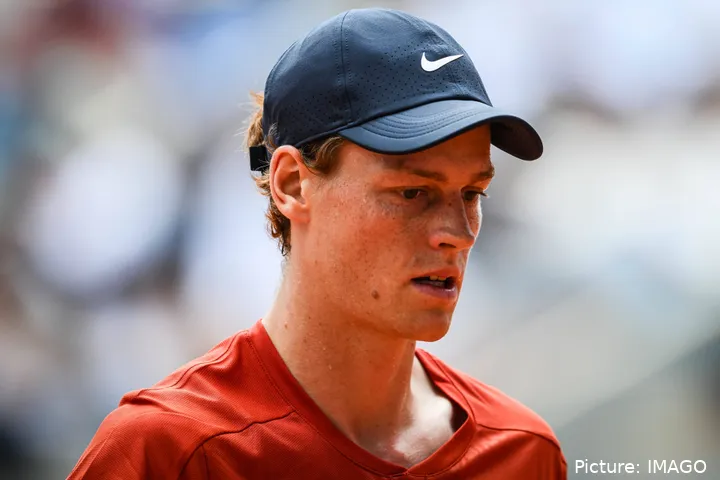 Jannik Sinner en el Abierto de Francia hace unas semanas.