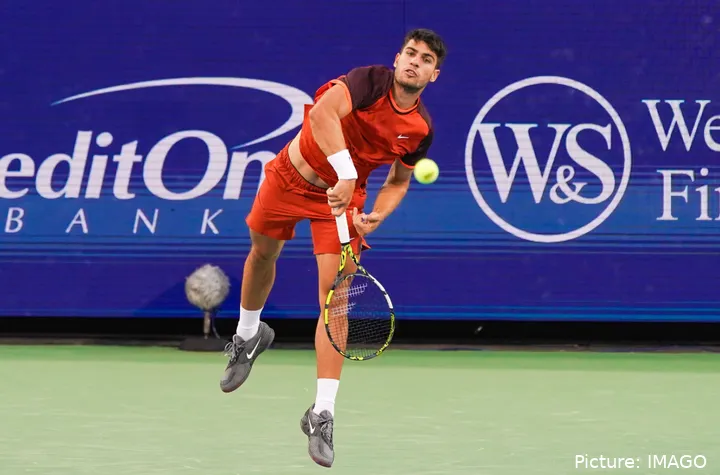 Carlos Alcaraz en el Open de Cincinnati 2024.