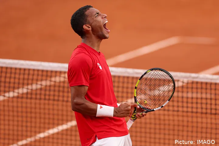 Felix Auger-Aliassime reached a third final of the year losing to Tsitsipas.