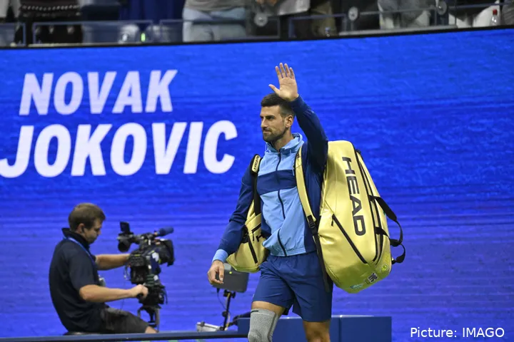 Novak Djokovic en el US Open 2024.