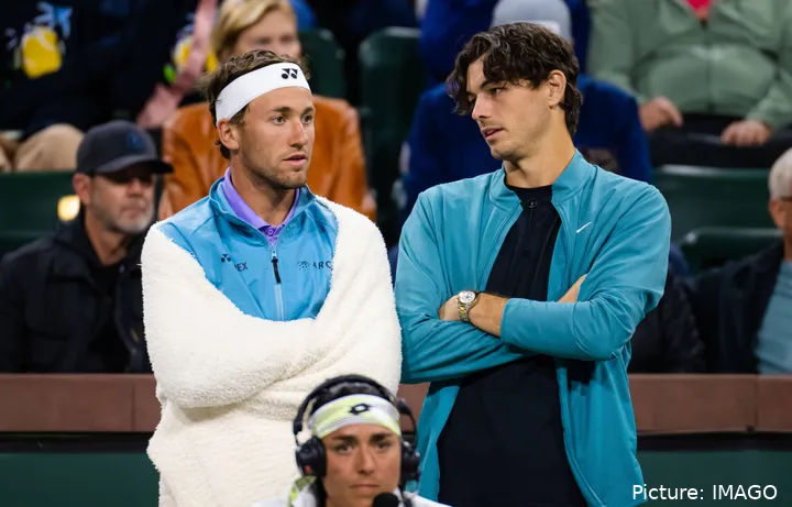 Taylor Fritz y Casper Ruud.