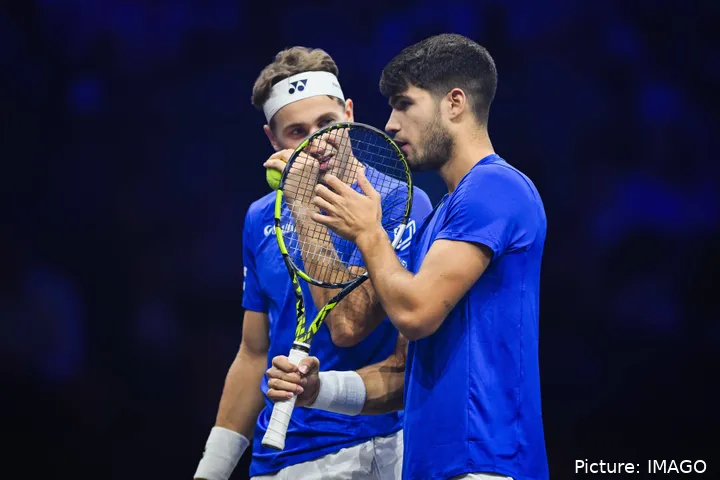 Alcaraz und Ruud Laver Cup 2024