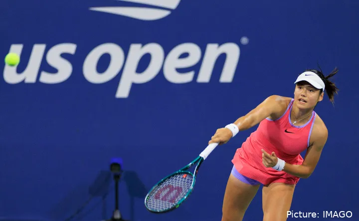 Emma Raducanu en el US Open 2024.