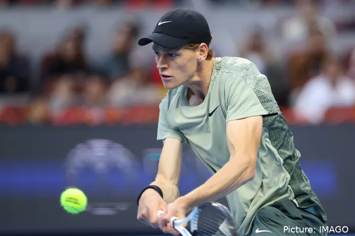 Jannik Sinner en el Abierto de China.