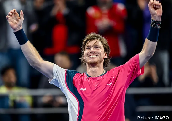 Andrey Rublev produced a brilliant set of tennis to defeat Jack Draper in the Qatar Open