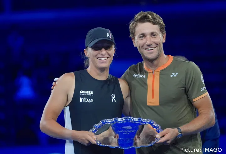Ruud and Swiatek US Open Mixed Doubles Runner-Ups 2025