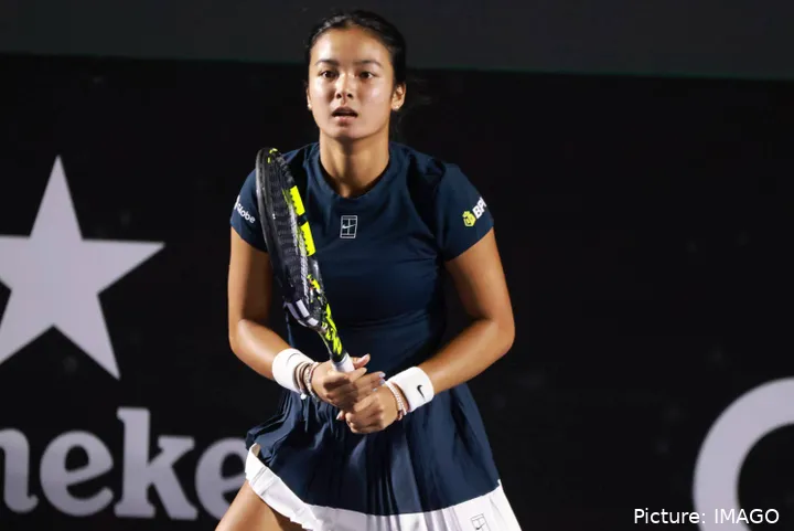 Alexandra Eala competing on court