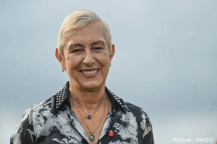 Martina Navratilova smiling