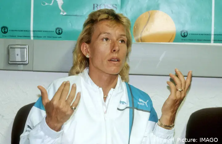 Navratilova in 1985.