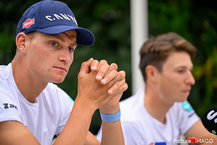 Mathieu van der Poel heeft Jasper Philipsen gesteund in de laatste edities van de Tour de France.