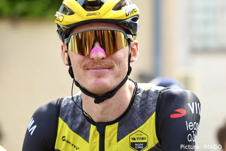 Matteo Jorgenson in het shirt van Team Visma | Lease a Bike