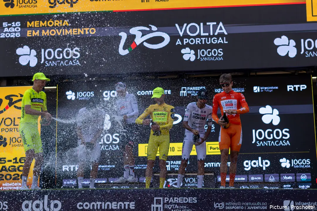 El podio de la Volta a Portugal 2026