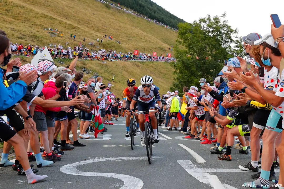 Richie Porte finished on the podium of the 2020 Tour de France. @Sirotti