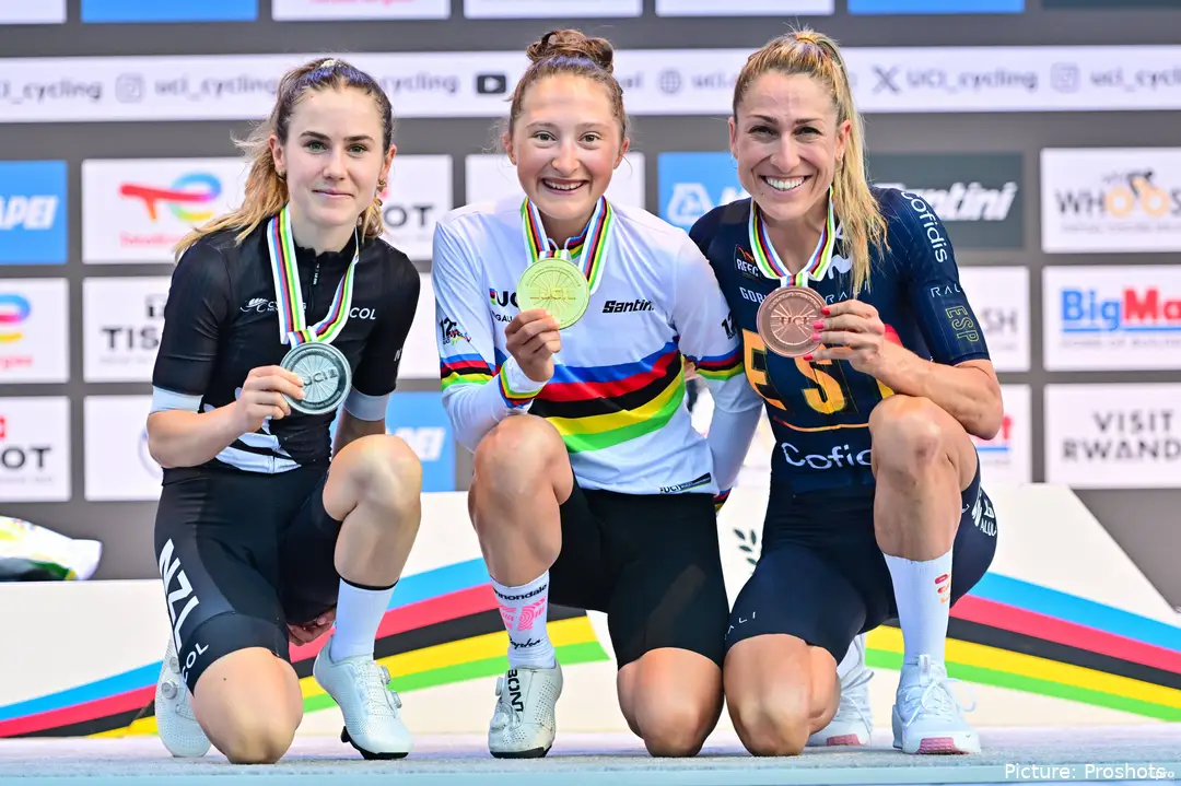 Magdeleine Vallieres auf dem Kigali-Podium