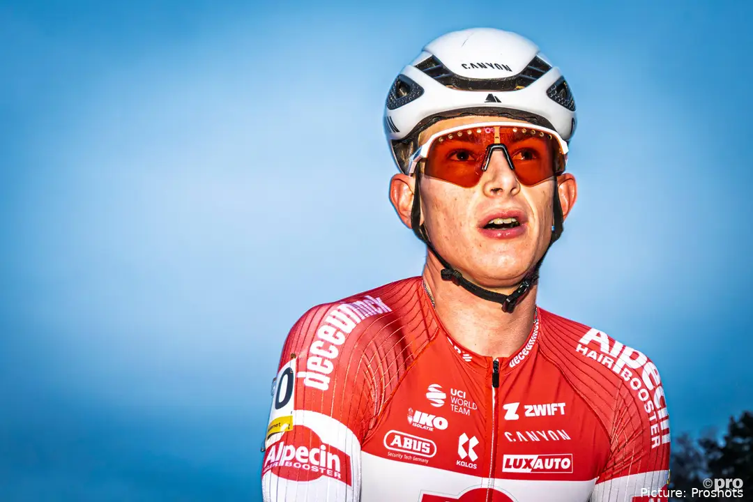 Tibor del Grosso nach einem Cyclocross-Rennen in der Saison 2025–2026