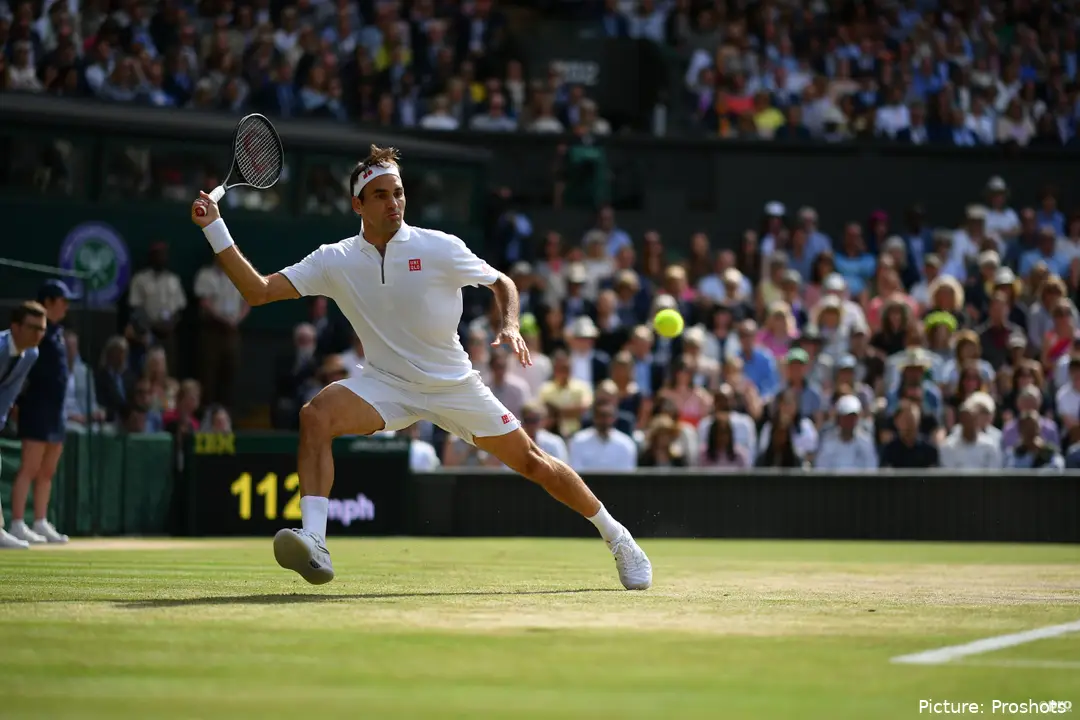 Roger Federer during Wimbledon Championships