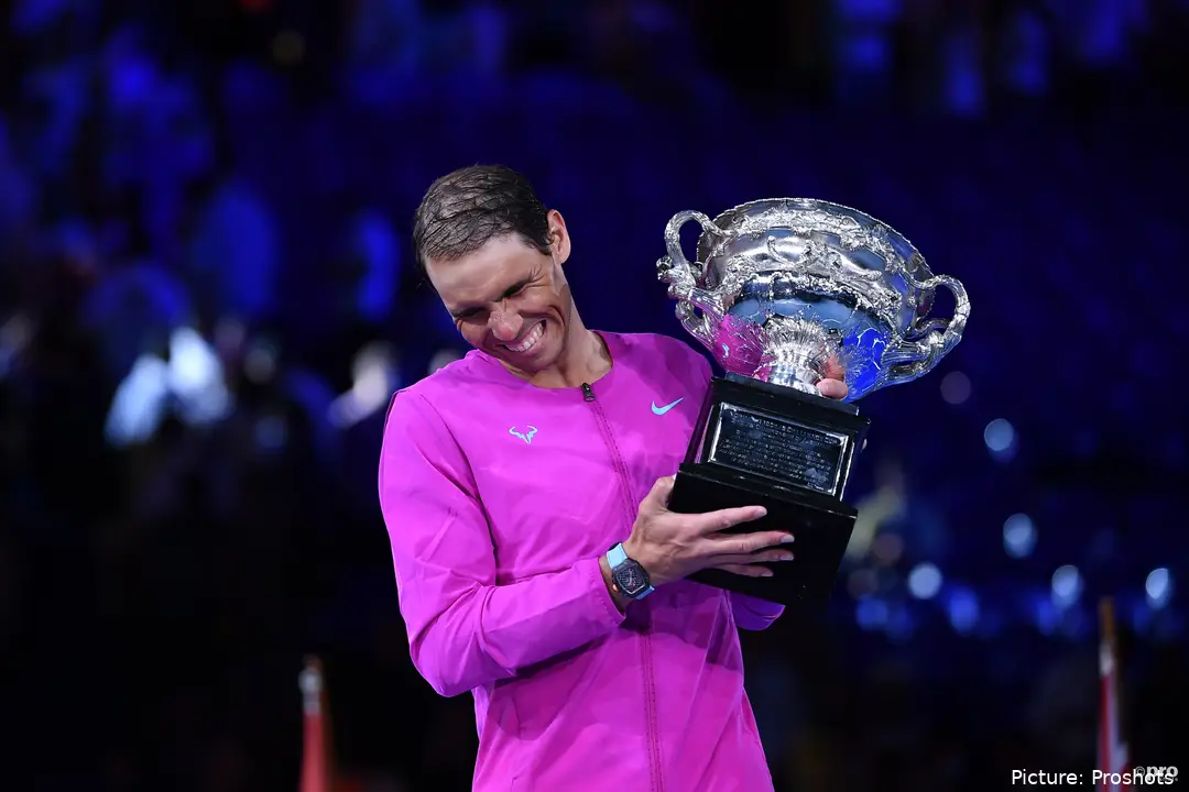 nadal aus open trophy