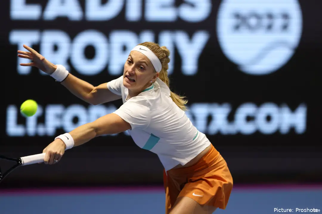 El último partido de Kvitova en el Tour fue en el Abierto de China - octubre de 2023.
