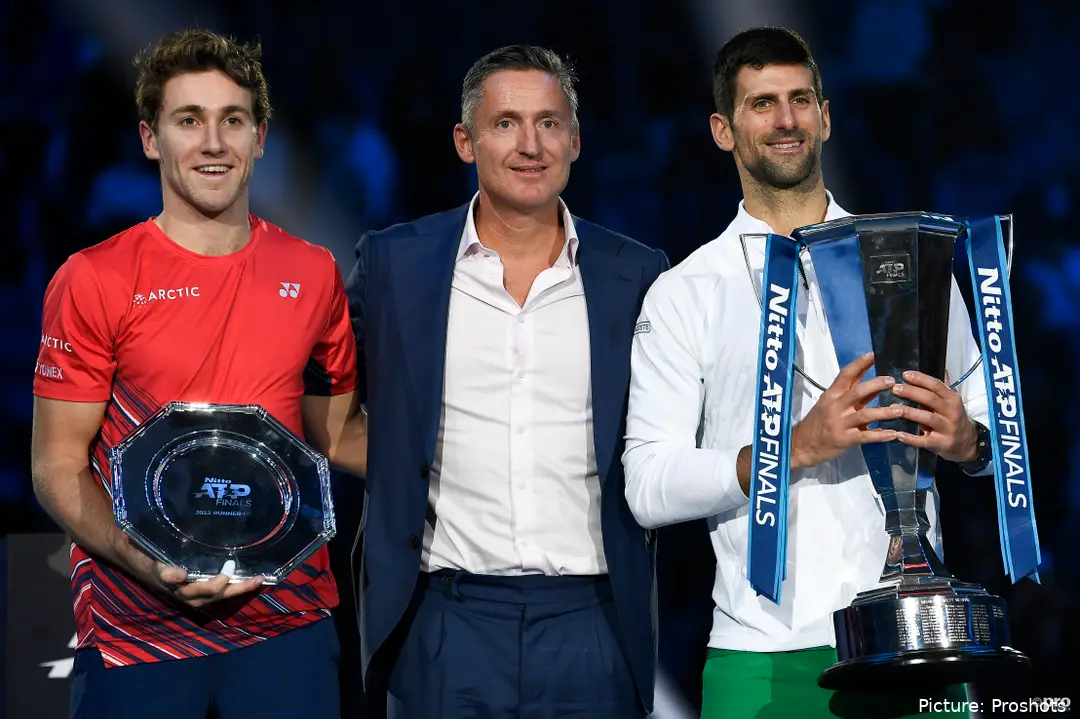 Djokovic grabs the title in the 2022 ATP Finals against Ruud